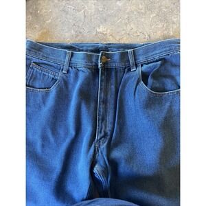 Key Performance Comfort Men's Denim Jeans Relaxed Fit 5 Pocket 42/30